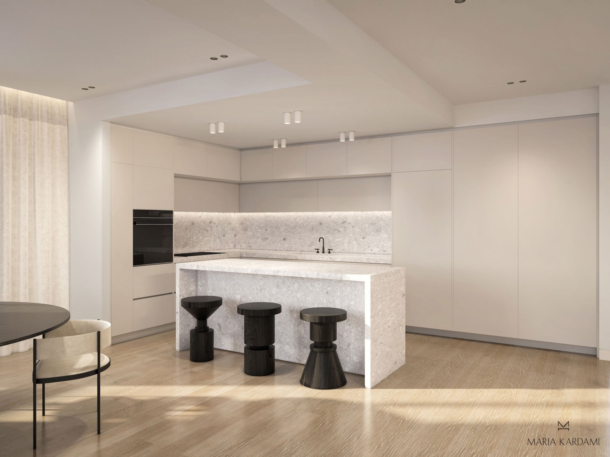 Kitchen from the dining side